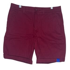 NEW Apt 9 Shorts Mens 34 Premier Flex Chino Casual Stretch Flat Front Red NWT